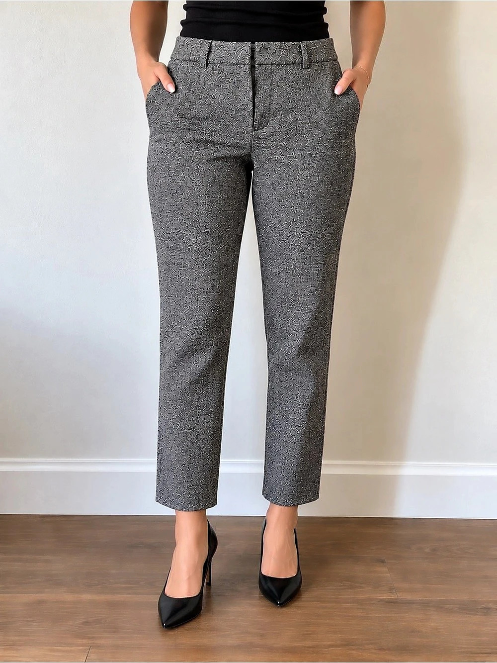 Calvin Klein Speckled Gray Ankle Pants Like New